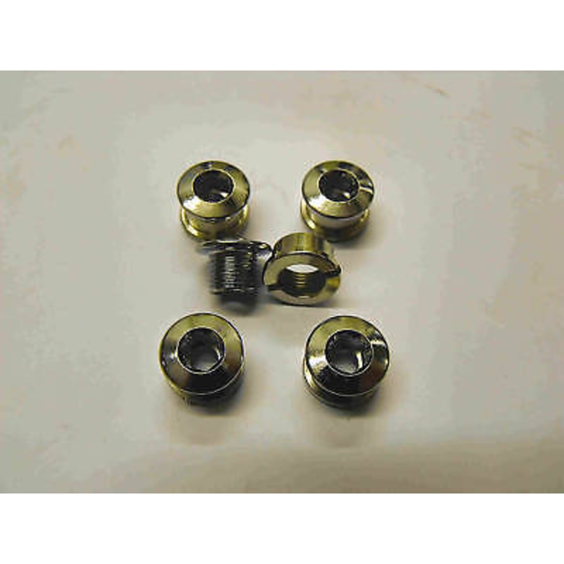 SET OF FIVE CHAINRING BOLTS IDEAL FOR OLD SCHOOL & MODERN BMX, FIXIE,RACER BIKES