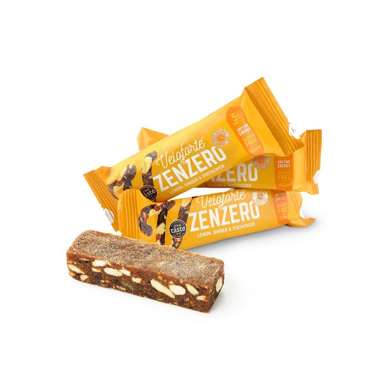Veloforte Zenzero Energy Bar|70G|LEMON GINGER PISTACHIOS