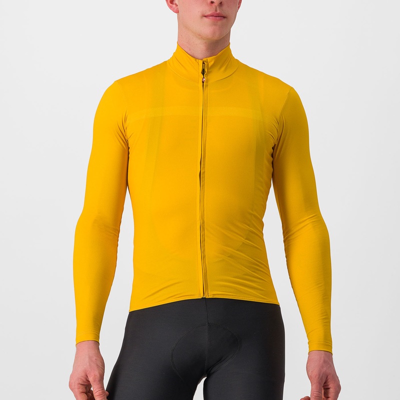 Maglia maniche lunghe Castelli Pro Mid – Giallo
