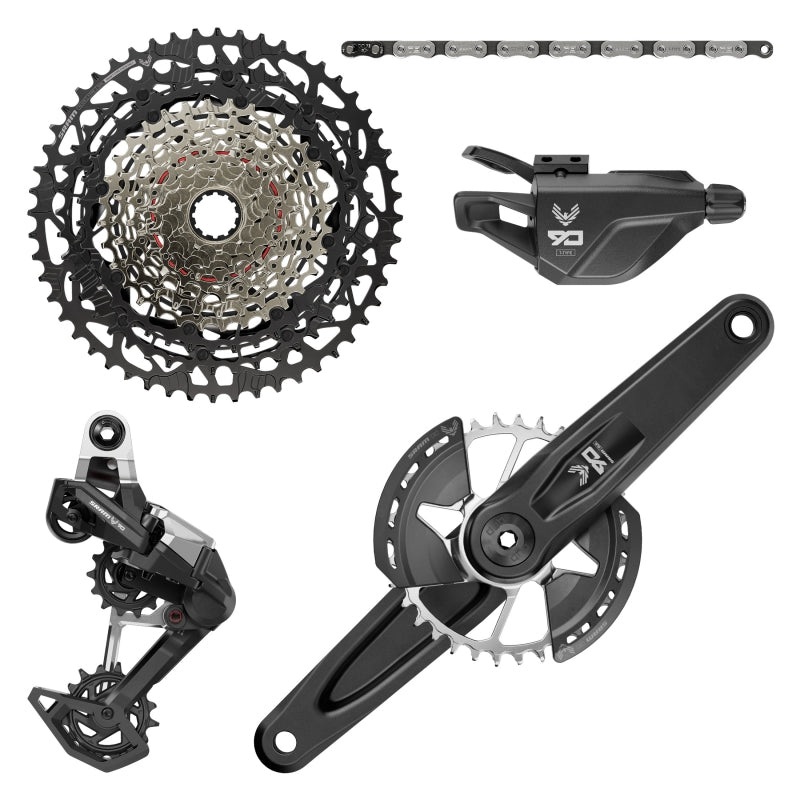 SRAM Eagle 90 T-Type Groupset – 175mm Wide Crank 32t Chainring Trigger Shifter 10-52t 12-Speed Cassette Rear Derailleur Chain