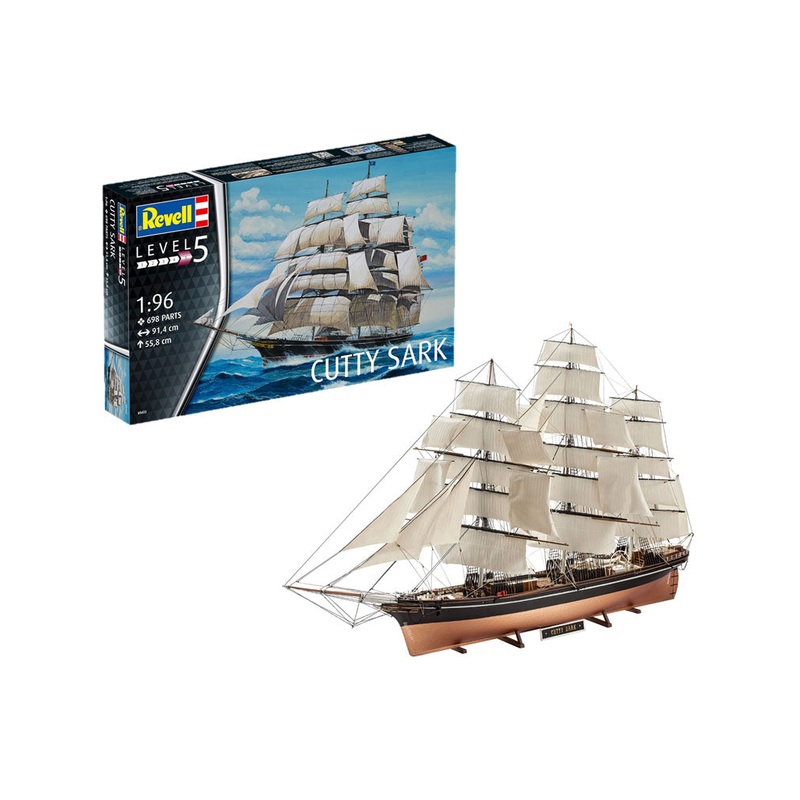 Revell Cutty Sark Sailing Ship 1:96 Tea & Wool Clipper Model Kit