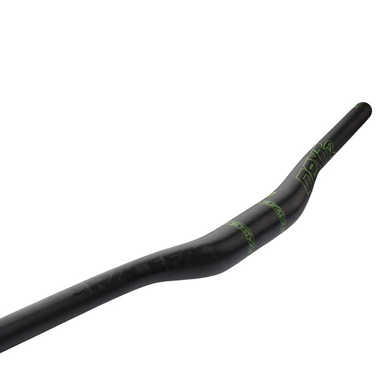 RaceFace NEXT R 35 Carbon Riser Handlebar – 35 x 800mm 20mm Rise Green