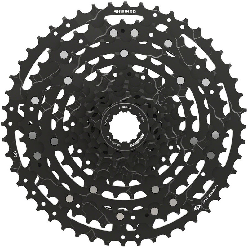 Shimano CUES  CS-LG300-10 Cassette – 10-Speed 11-48t LINKGLIDE Black