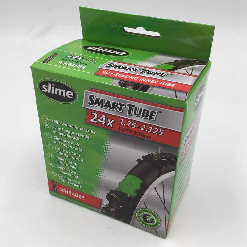 Slime Smart 24×1.75-2.125 Self Sealing Schrader Bike Inner Tube
