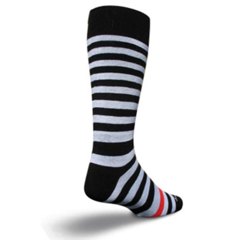 SockGuy Elite Tech Snowboard Jailbird Black/Grey Men’s Cycling Socks
