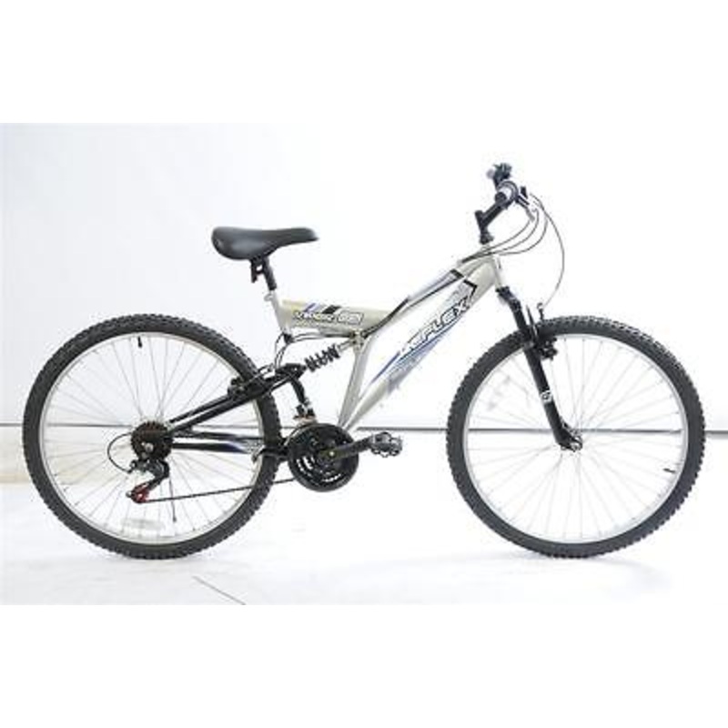 DUAL SUSPENSION MTB BIKE 18SPD GRIPSHIFT 18 FRAME 26 WHEEL SOILED