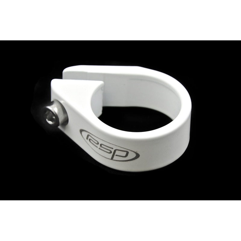 RALEIGH RSP 28.6mm ALLOY SEAT COLLAR CLAMP WHITE OFFSET RSC286W