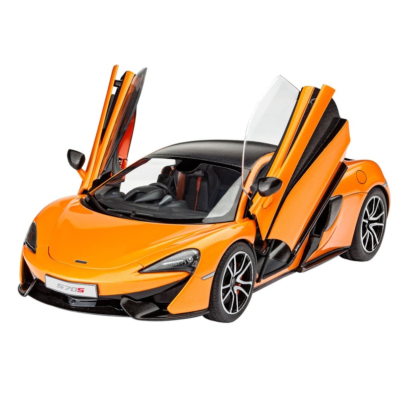 Revell McLaren 570S with Glue Paint & Brush 1:24 Car Model Kit Supercar 67051