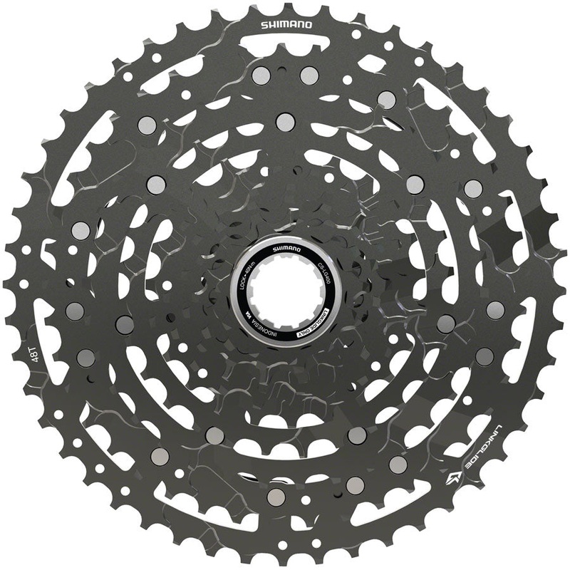 Shimano CUES  CS-LG400-10 Cassette – 10-Speed 11-48t LINKGLIDE Black