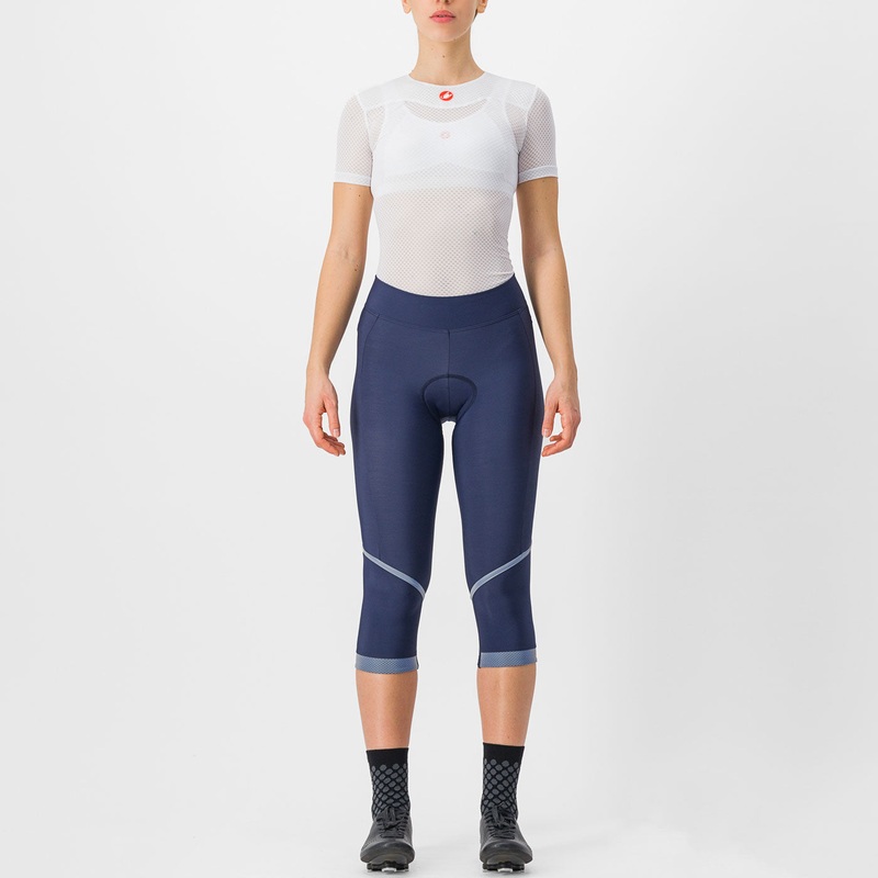 Bermuda senza bretelle donna Castelli Velocissima DT – Blu scuro