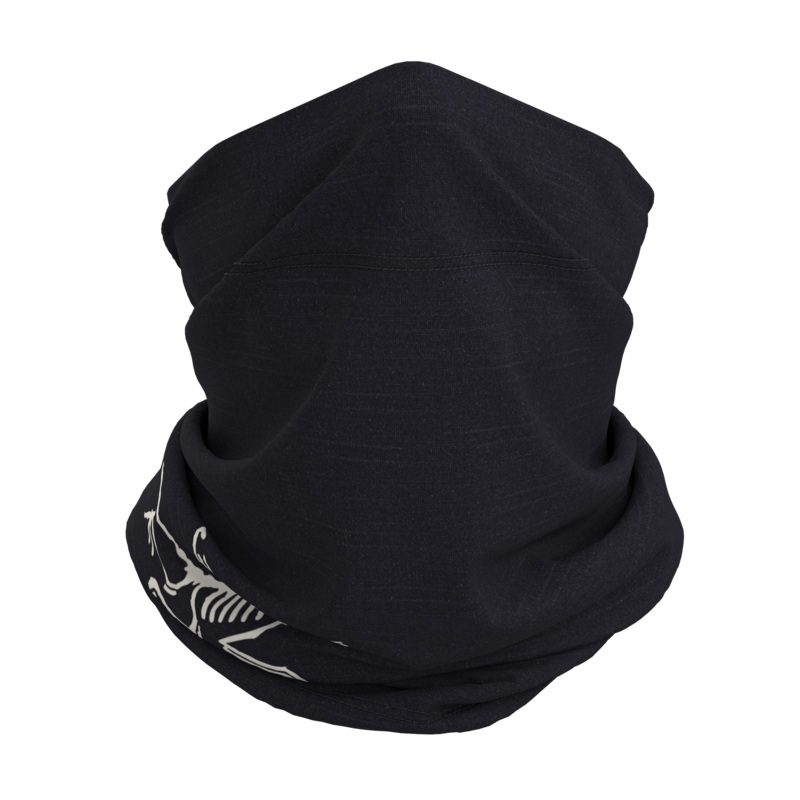 Satoro Merino Neck Gaiter|Black/Arctic Silk|Dark Aster|One Size