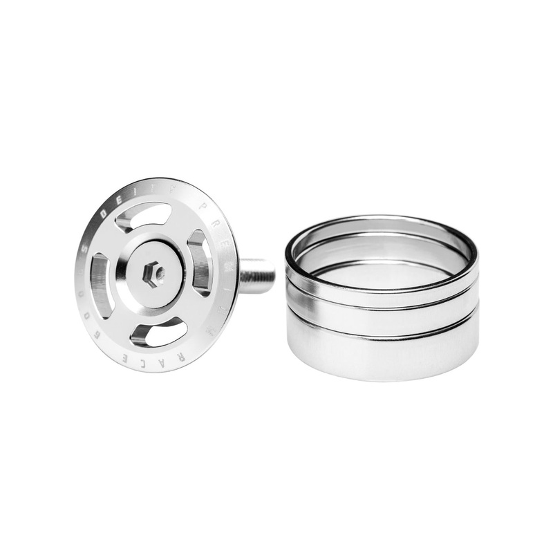 Tappo serie sterzo Deity Crosshair – Argento