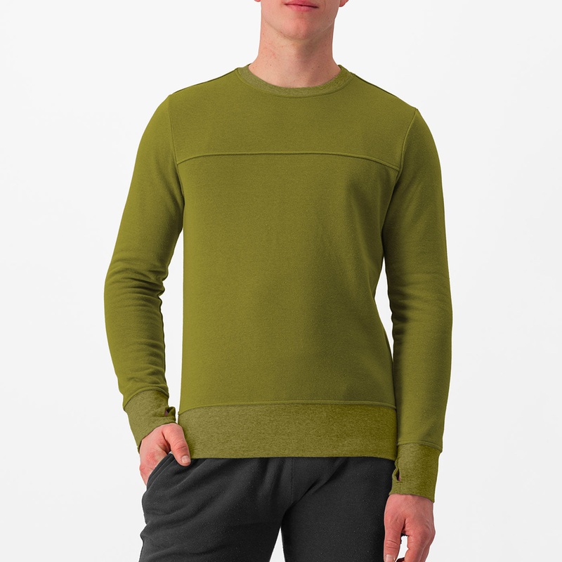 Felpa Castelli Logo – Verde|M|L|Verde