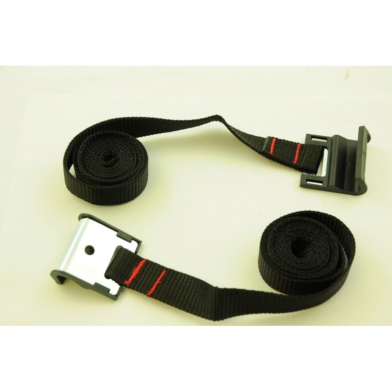 PAIR (2) PERUZZO AVENIR SPARE BOOT RACK 20mm WIDE STRAPS BLACK, 1 METRE LONG