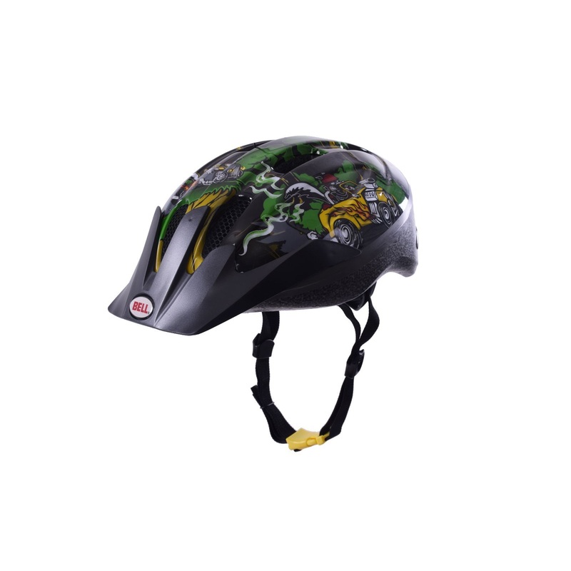 EX-DISPLAY (NO BOX) BELL AMIGO SKUNK HOT RODS KIDS BIKE HELMET BLACK 50-55cm