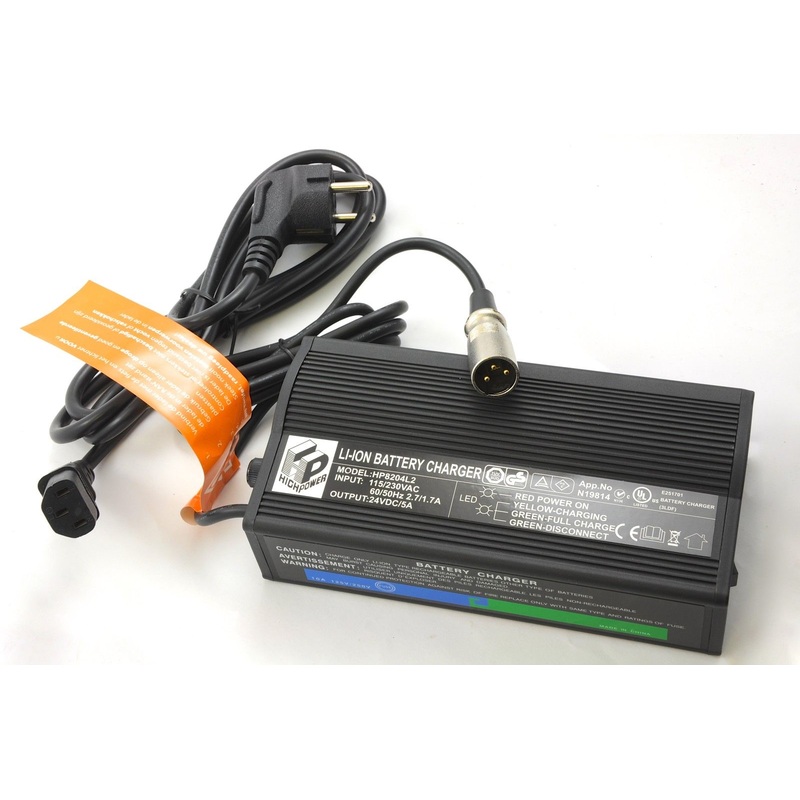 LITHIUM ION,LI-ION BATTERY, LIFEPO4 E BIKE BATTERY CHARGER  HP-8204L2   24volt