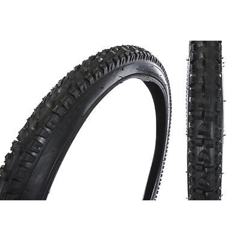 PAIR 26 x 2.35 WIDE FAT MOUNTAIN BIKE TYRES 26 x 2.35 CHUNKY DOWNHILL TYPE TREAD