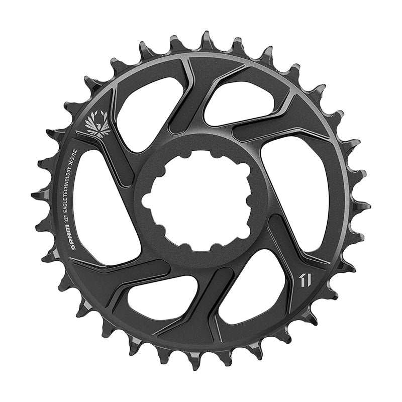 SRAM X-Sync 2 Eagle Direct Mount Chainring – 32 Tooth 3mm Boost Offset 12-Speed BLK