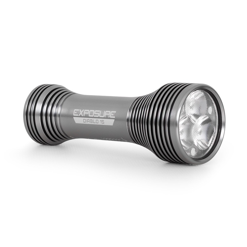 Exposure Diablo Mk15 with Helmet & Handlebar Mounts Front Bike Light TAP Technology