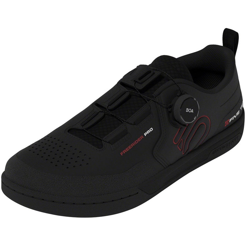 Five Ten Freerider Pro BOA Flat Shoes – Men’s Core Black/Red/FTWR White 11