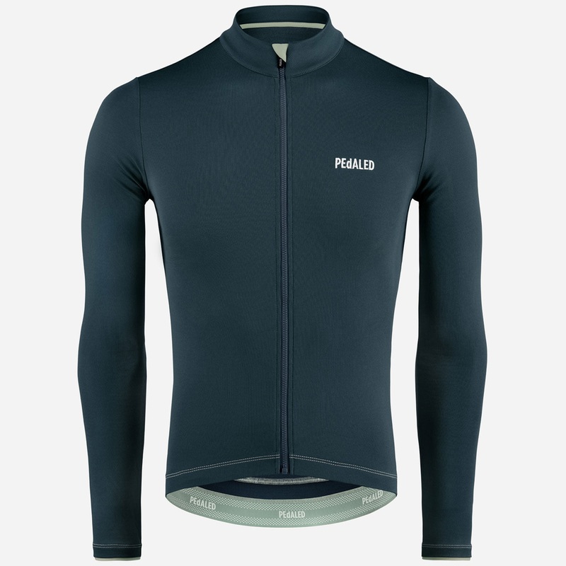 Maglia maniche lunghe Pedaled Element Merino – Blu