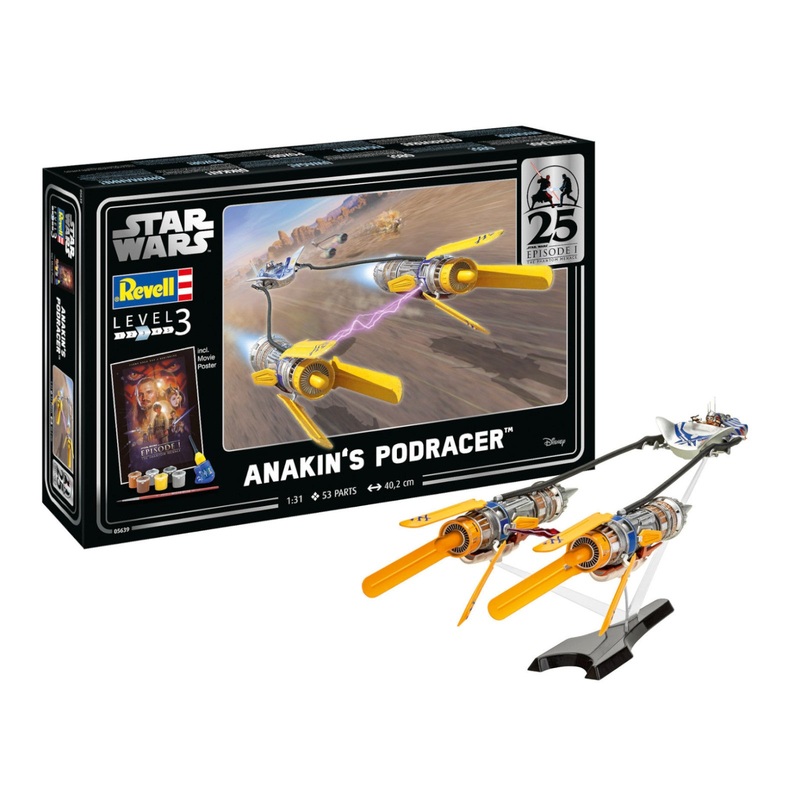 Revell Gift Set Anakin’s Podracer: EP1 25th Anniv. Star Wars Spacecraft Model Kit 1:31