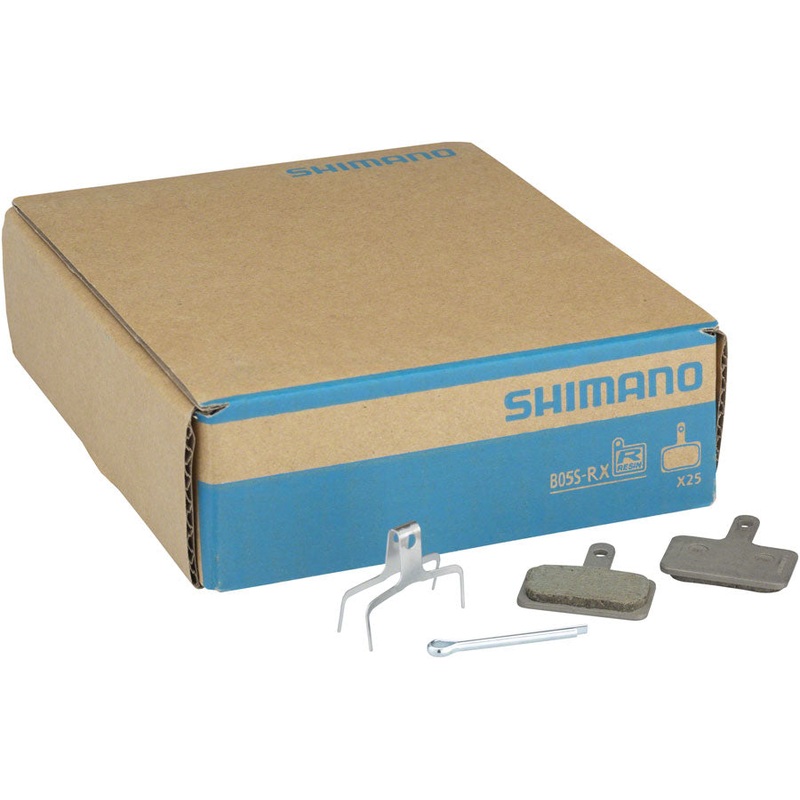 Shimano B05S-RX Disc Brake Pad Spring – Resin Compound Stainless Steel Back Plate Box/25 pair