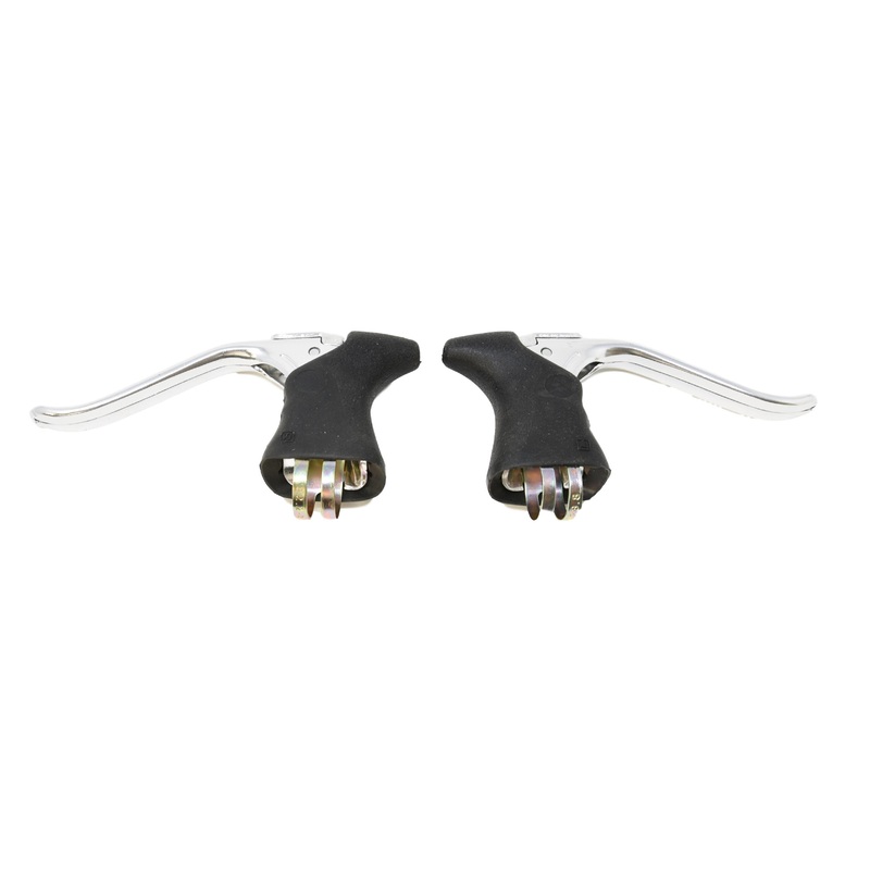 PAIR RACING ROAD BIKE CLASSIC STYLE HOODED ALLOY DROP HANDLEBAR BRAKE LEVERS NEW