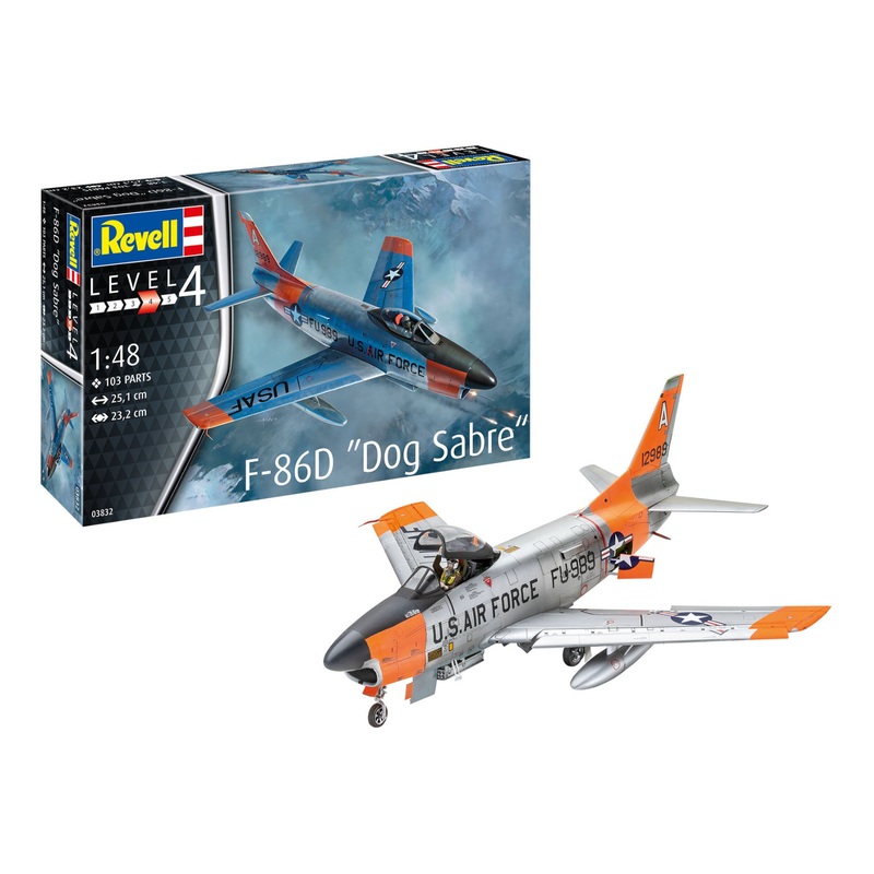 Revell F-86D Dog Sabre US Air Force Fighter Jet Plane Model Kit