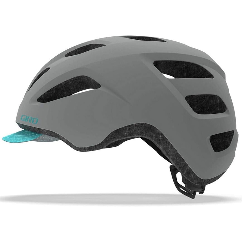 Giro Trella Womens Urban Cycling Helmet Universal Fit 50cm – 57cm Grey Matt/ Teal