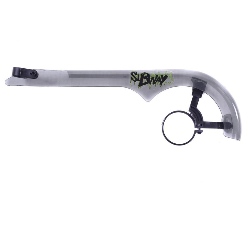 BMX CHAIN GUARD SMOKED GREY COMPLETE WITH ALL FITTINGS SUBWAY DECAL BARGAIN