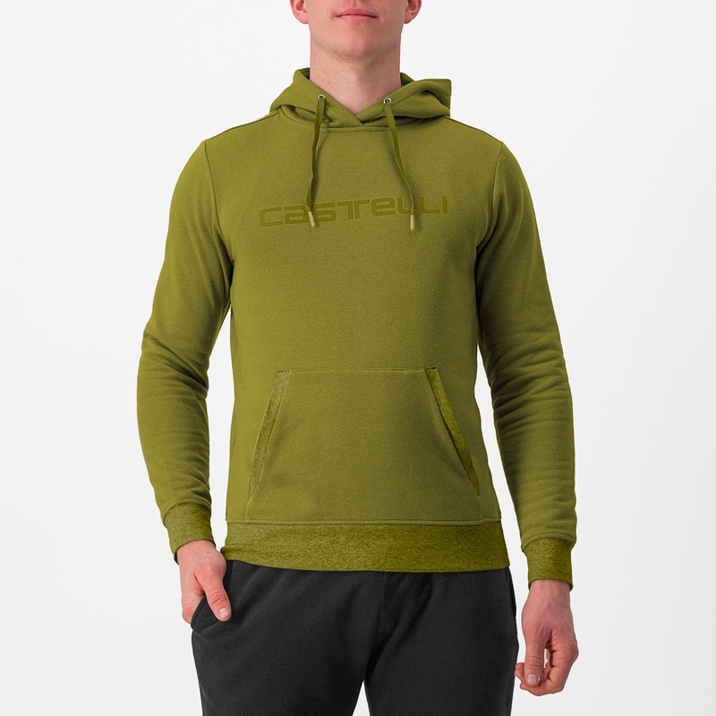 Felpa Castelli Logo Hoodie – Verde