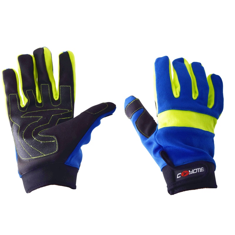 MTB Winter Gloves Adults Hi Viz Blue Cycling Sports Weatherproof Gloves 4 Sizes
