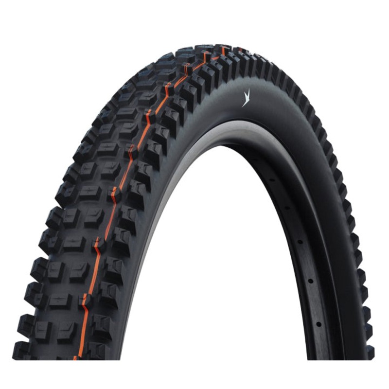 Schwalbe Albert Tire – 29 x 2.50 Tubeless Folding BLK Evolution Line Trail Pro Addix Ultra Soft Radial E-50