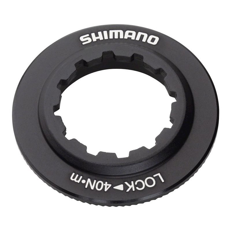 Shimano XT SM-RT81 Disc Brake Rotor Centerlock Ring and Washer (Black) (Internal Spline)