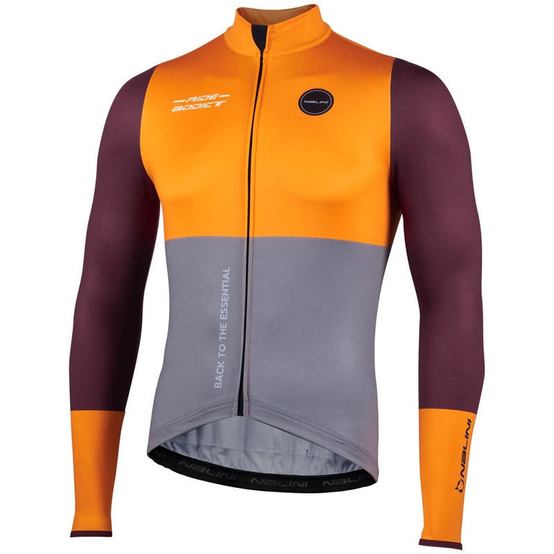 Maglia maniche lunghe Nalini Warm Fit – Arancio grigio