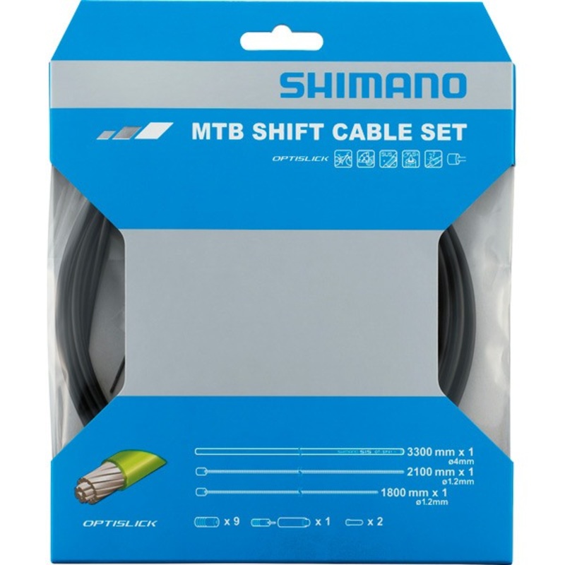 Shimano XT M8000 Gear Cable Set For MTB OPTISLICK Coated inner Cables Black