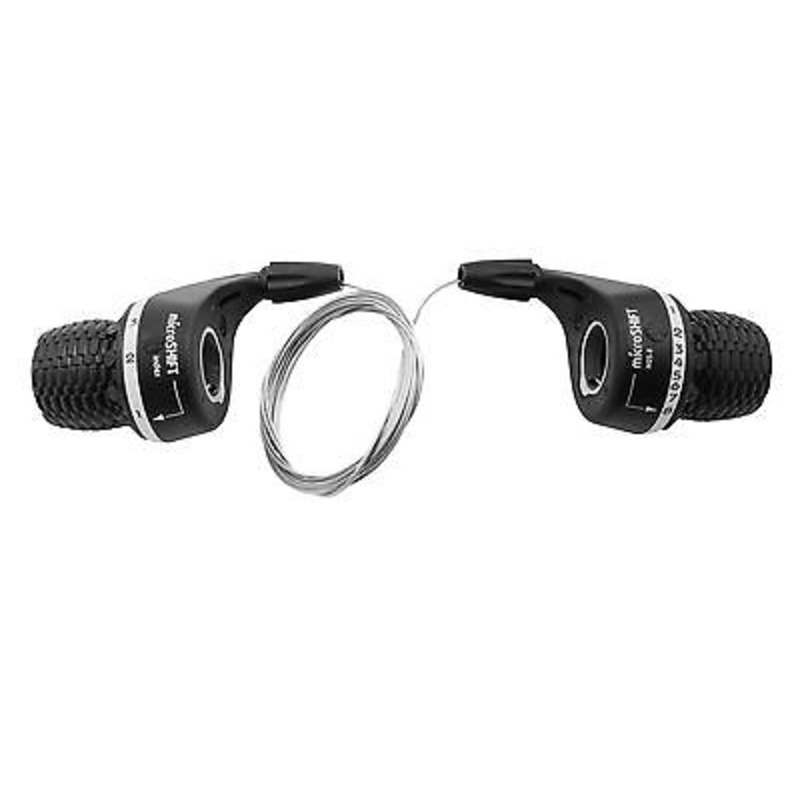 SHIMANO COMPATIBLE SET 24 SPEED MICROSHIFT TWIST GRIP BIKE GEAR SHIFTERS 8 x 3