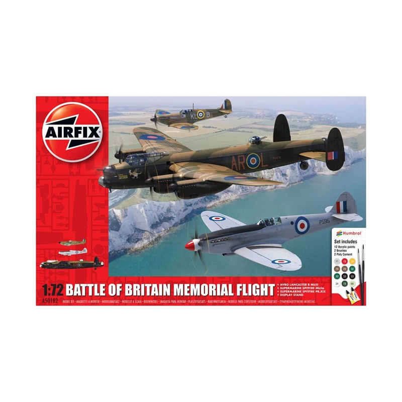 Airfix Battle of Britain Memorial Flight Gift Set 1:72 Scale Plane Model Kit
