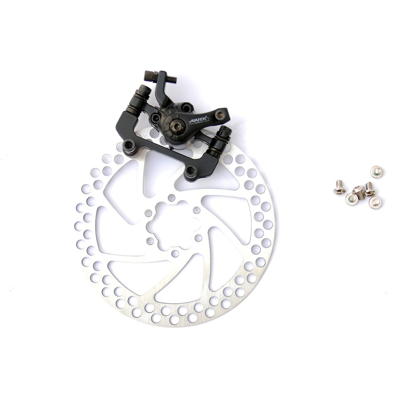 Artek MTB Front Disc Brake Mechanical Cable Type Caliper + 160mm Rotor Incl Bolts