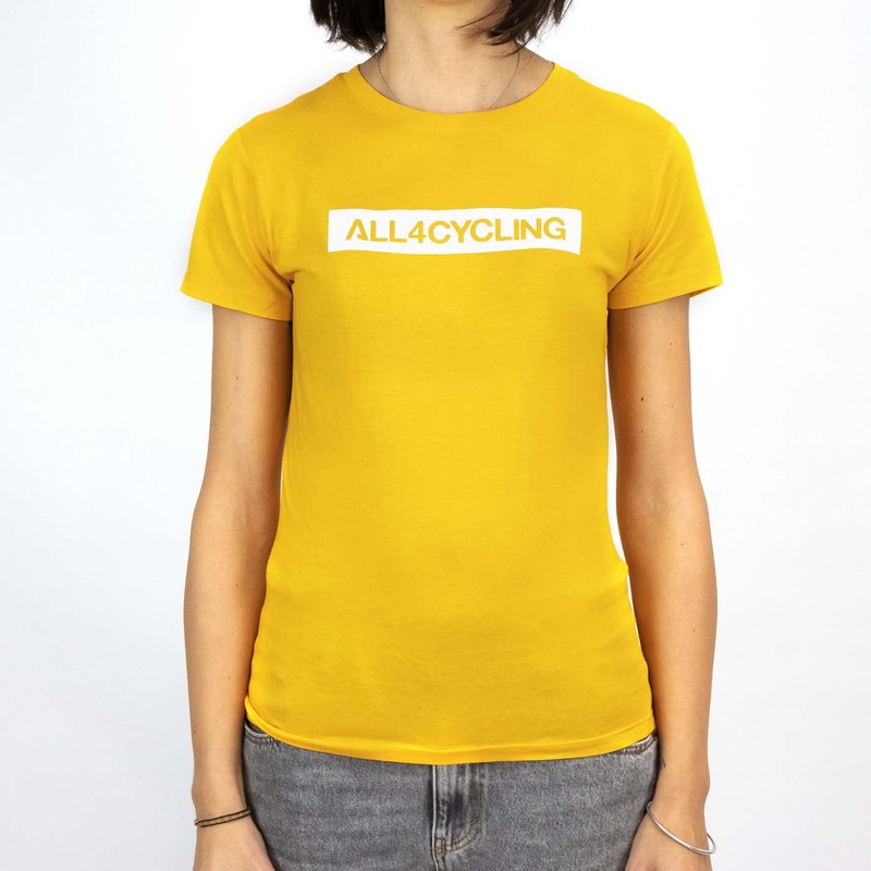 T-Shirt donna All4cycling – Giallo