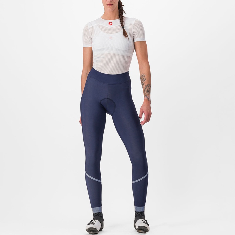 Calzamaglia senza bretelle donna Castelli Velocissima DT – Blu scuro