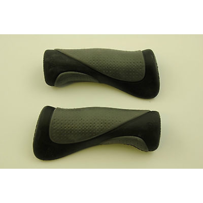 HERRMANS PRIMERGO BIKE HANDLEBAR GRIPS DUAL DENSITY GREY-BLACK 120mm 55% OFF