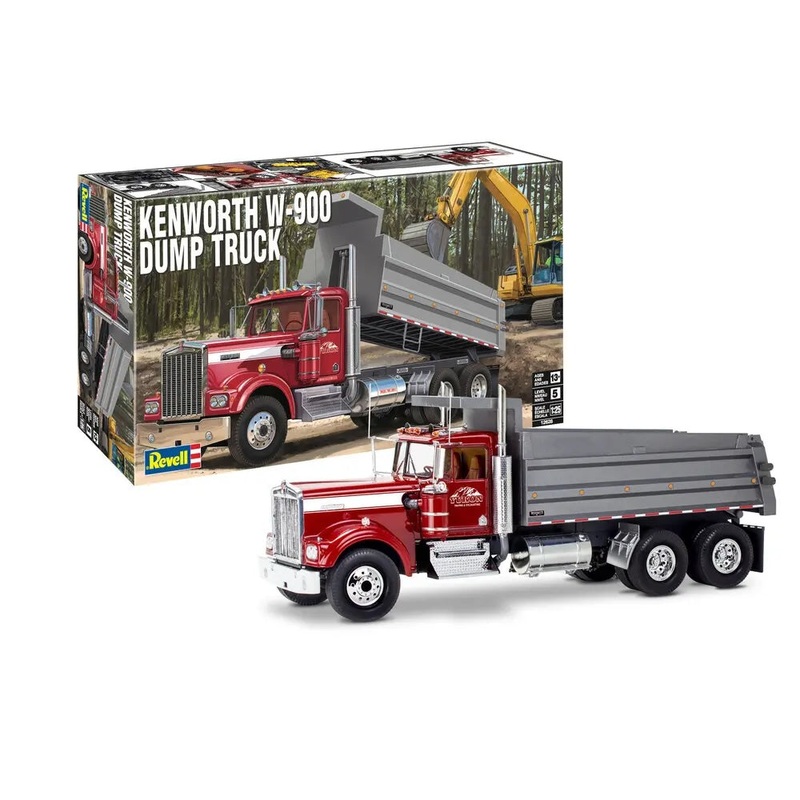 Revell Kenworth W-900 Dump Truck Truck Model Kit 1:25