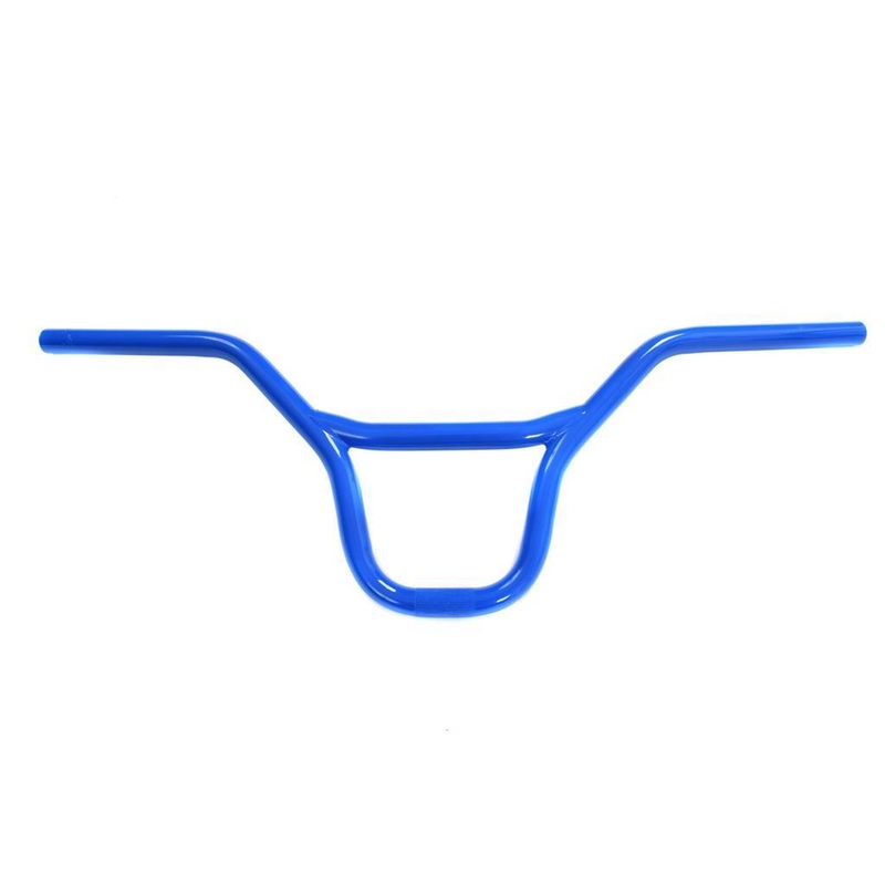 BLUE BMX HANDLEBARS 690mm WIDE SUPER STYLE DEEP BLUE