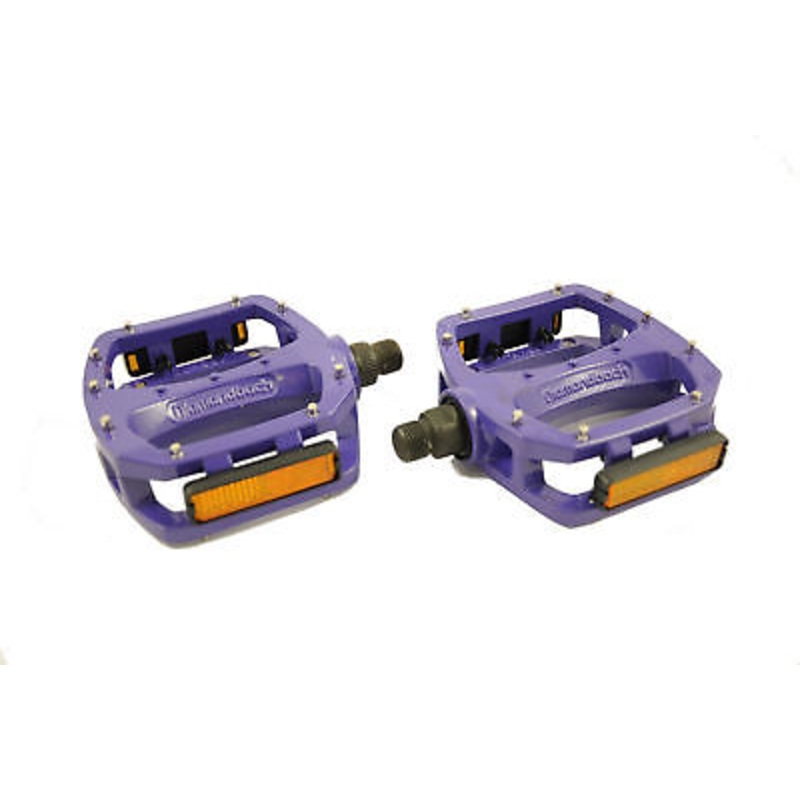 DIAMONDBACK BIG FOOT 2 PEDALS FLAT PLATFORM 9-16 FOR BMX MTB PURPLE 50% OFF