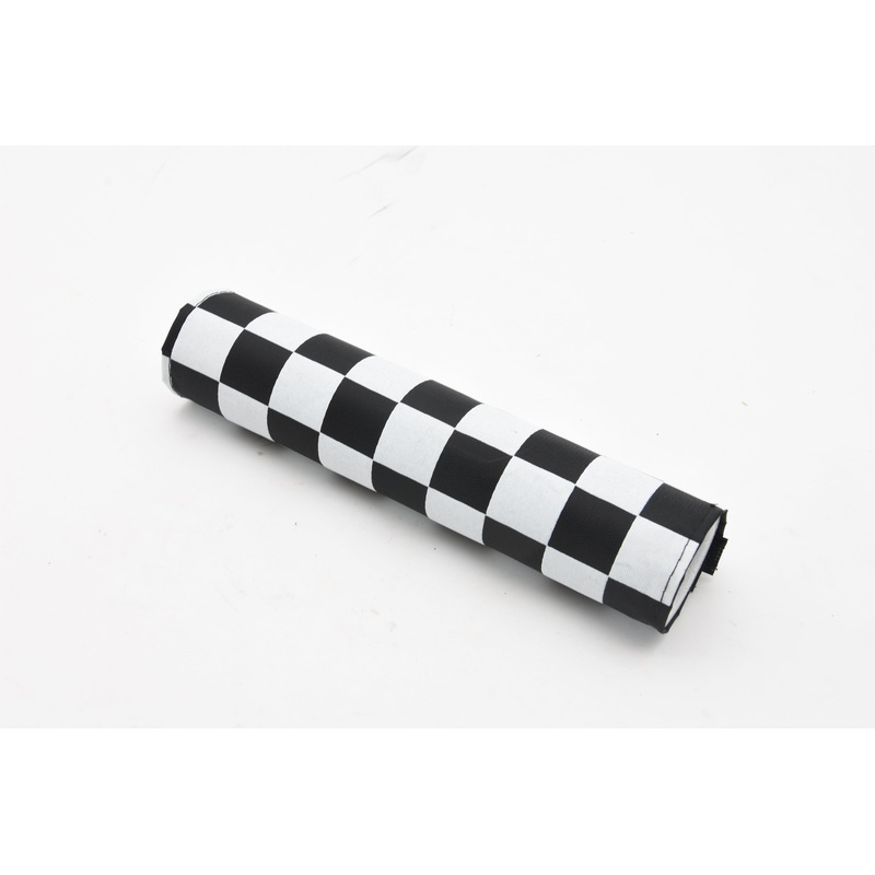 BMX Black & White Chequered Frame Pad Old School Modern Bmx 9 230mm