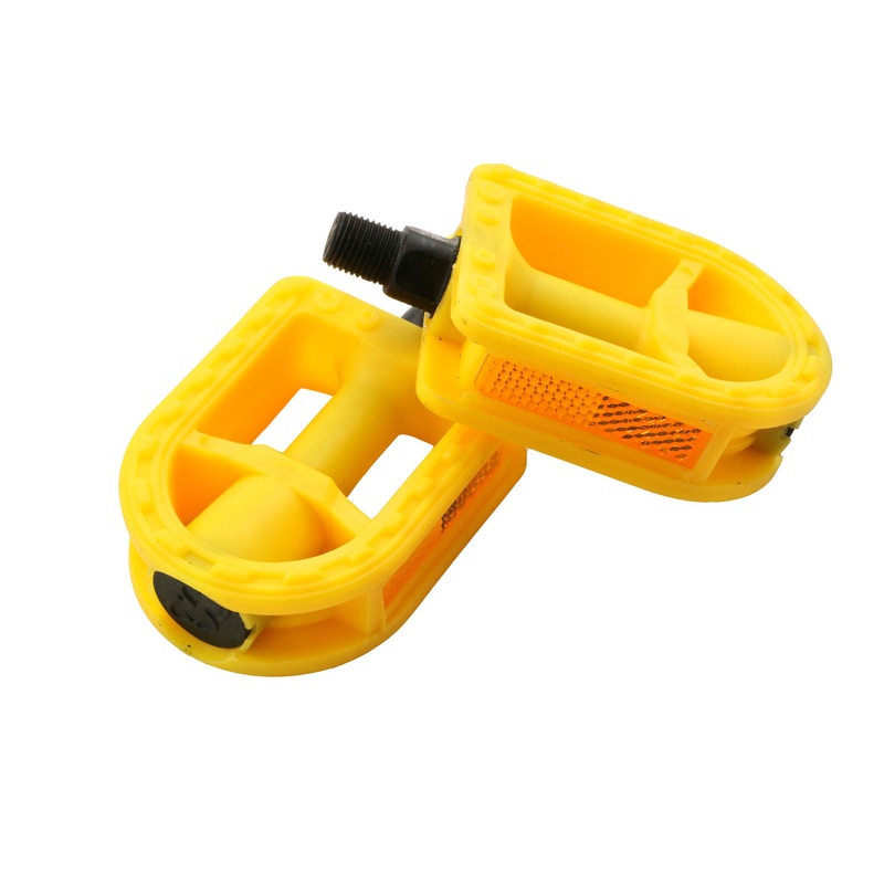 KIDDIES YELLOW BIKE JUNIOR 1-2 PEDALS TO FIT CHILDREN’S BIKES ONE PIECE CRANK