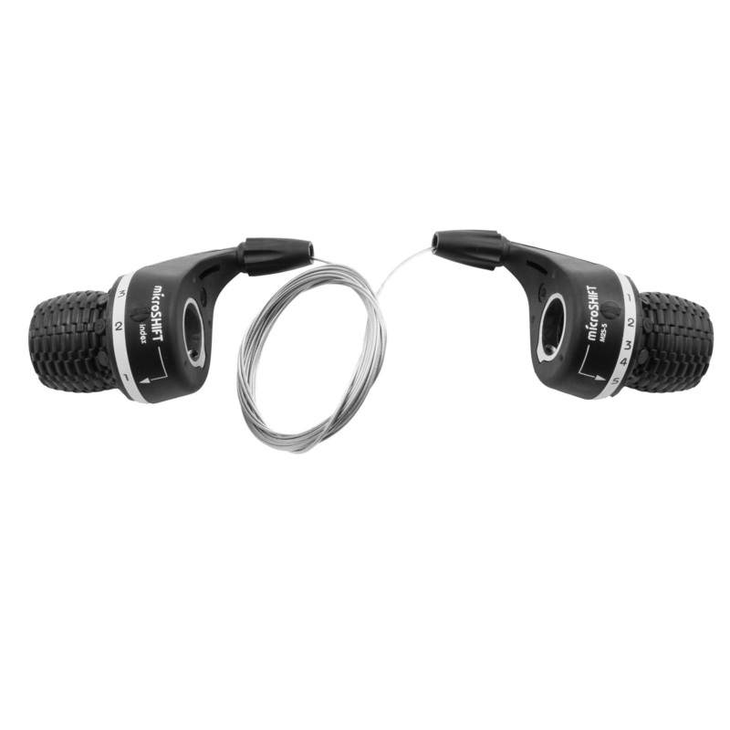 SHIMANO COMPATIBLE SET 15 SPEED MICROSHIFT TWIST GRIP BIKE GEAR SHIFTERS 5 x 3