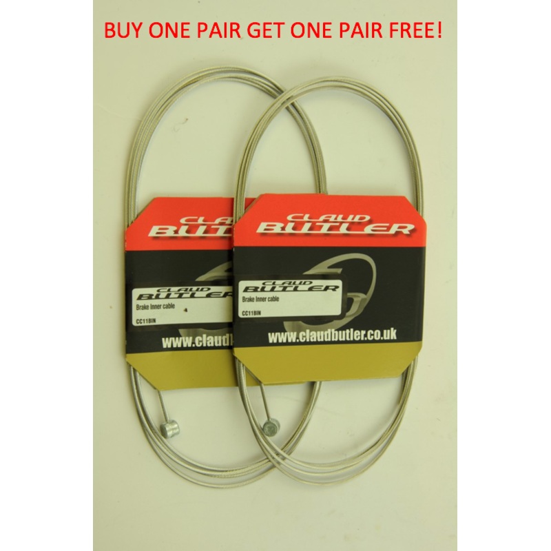 BUY ONE PAIR GET ONE PAIR FREE STAINLESS STEEL MTB GEAR INNERCABLE 230cm 90 CLAUD BUTLER SUIT SHIMANO SHIFTERS